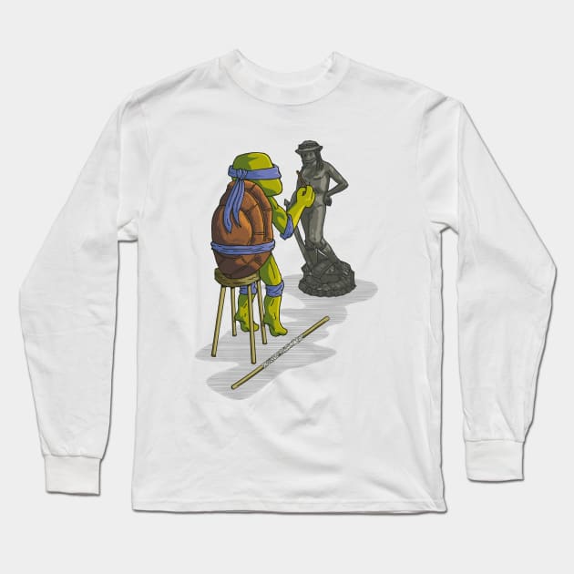 Donatelo, the artist Long Sleeve T-Shirt by felipeoferreira